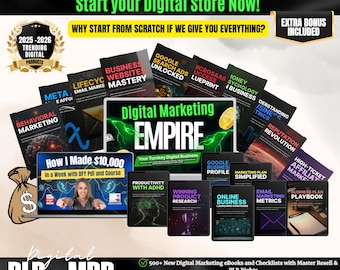 Digital Business Toolkit with PLR eBooks, Checklists, Video Courses | Resell Rights Digital Products for Online Income and Growth