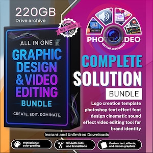 Creative Assets for Photo & Video Editors and Graphic Designers – Preset and Template Pack