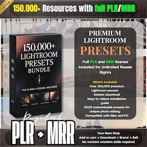 150,000+ Lightroom Presets Bundle: Photo Editing Tools (Desktop)