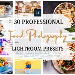 Food Photography Lightroom Presets Desktop,  Food Blogger Preset, food blogger filter, Food Photographers, Lightroom Presets for Food
