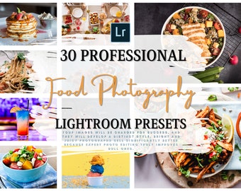 Food Photography Lightroom Presets: Vivid Food Blogger Filters (Desktop)