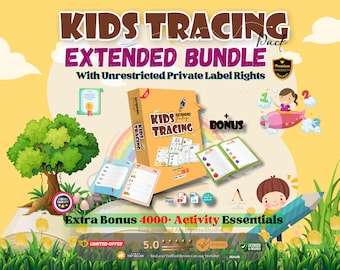 Kids Tracing Ebook: Preschool Learning Sheets & Activities (PLR)