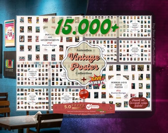 15,000+ Vintage Art Prints: Retro Maximalist Gallery Wall Decor (Digital Download Bundle)