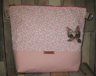 Crossbody bag Milow, kitten, bag cat pink