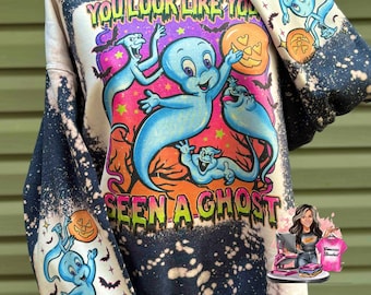 You look like you've seen a ghost | casper | bleached halloween | sweatshirt