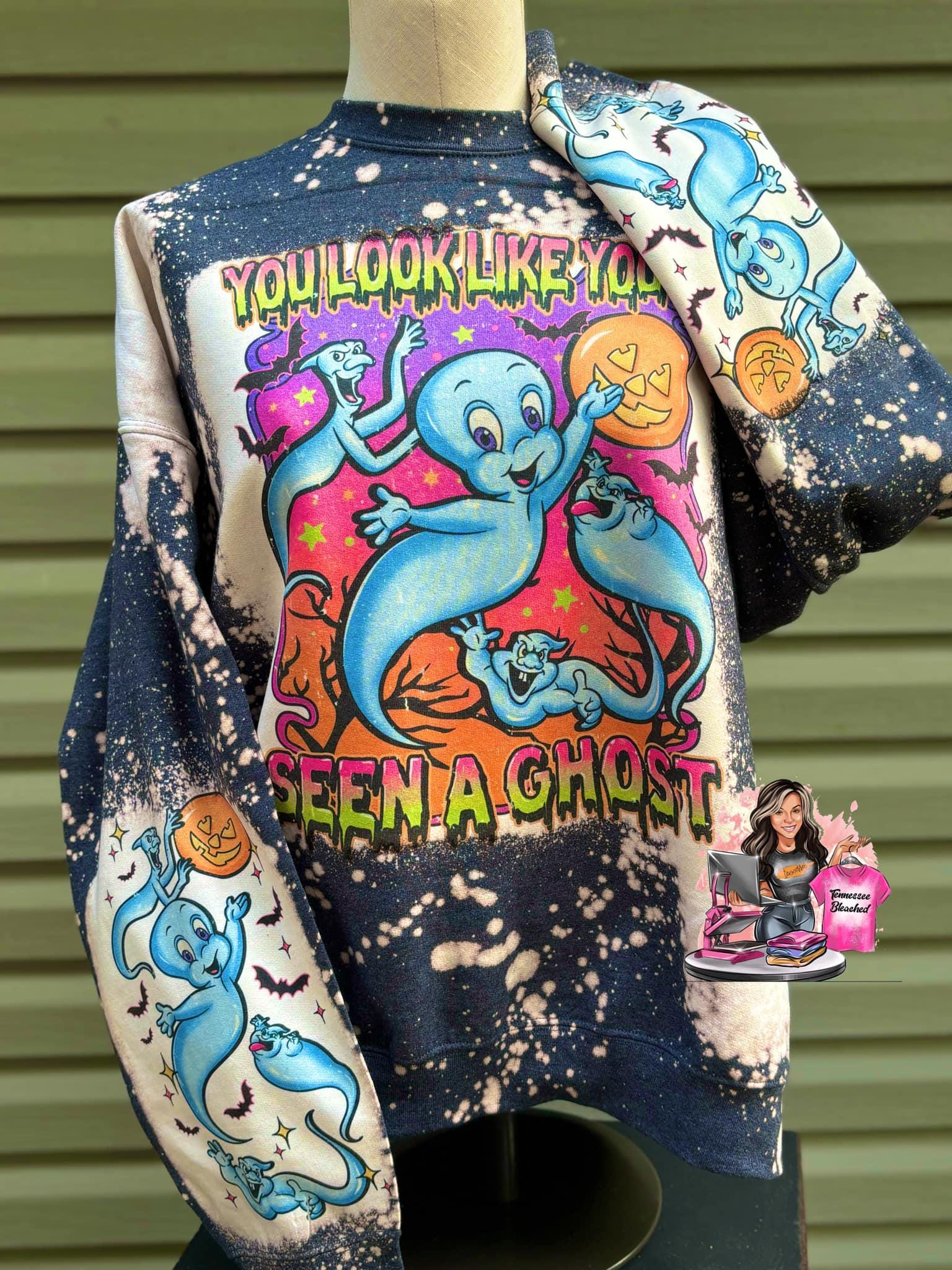 You look like you've seen a ghost | casper | bleached halloween | sweatshirt