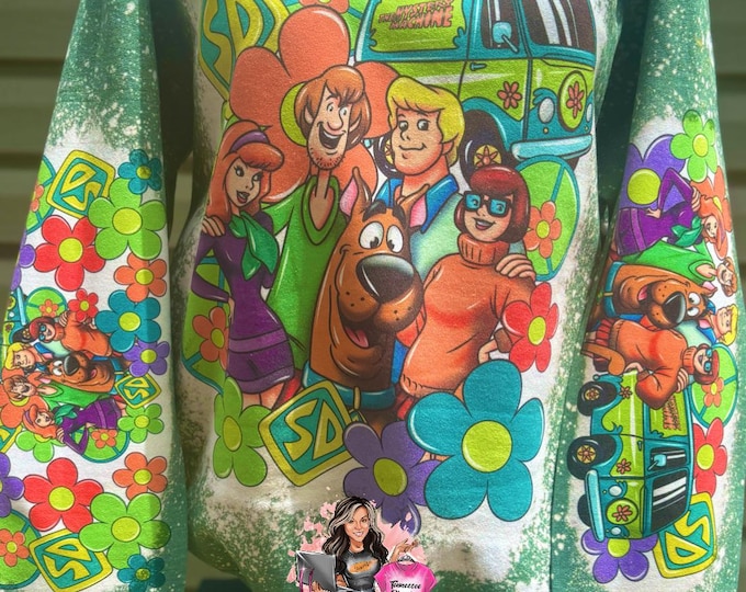 Featured listing image: Solve Mysteries | Mystery | Bleached Sweatshirt | dog cartoon