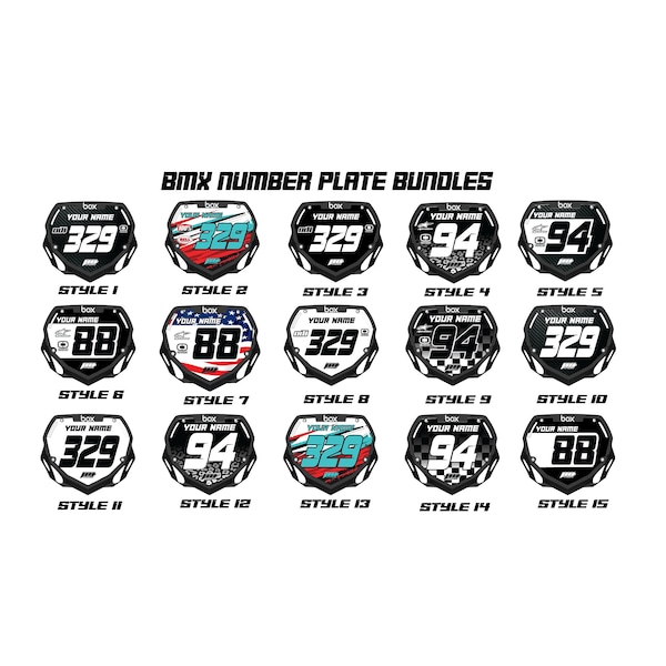 Bmx Plate and Decals - Etsy