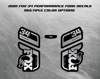 2021 FOX 34 Performance Fork Decals: Custom Colors | Fast Shipping