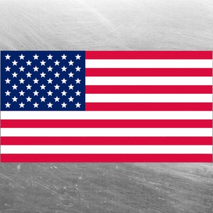 USA Flag Decals, Waterproof Stickers, American Flag Stickers, USA Decals