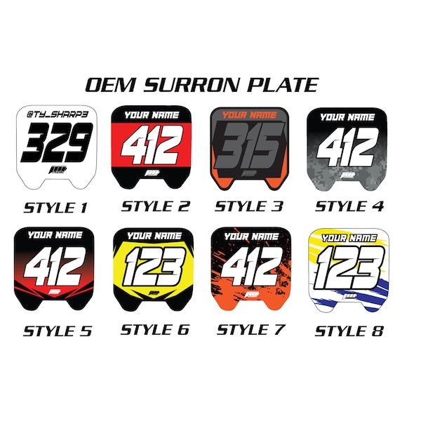 Sur Ron Number Plate Etsy