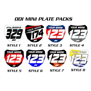 Mini ODI Downhill-stickerpakketten, ODI-plaatsticker, Downhill Mini-stickers