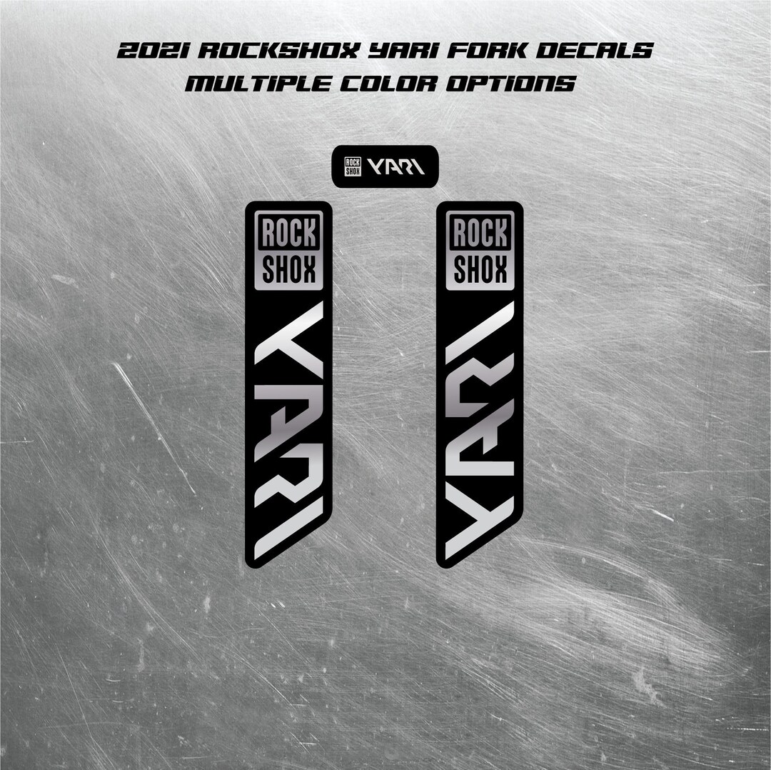 2021 ROCKSHOX YARI Fork Decals / Mountain Bike Fork Decals / Multiple