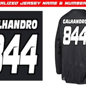 Personalized Rider ID Jersey Name and Number Iron-On Prints