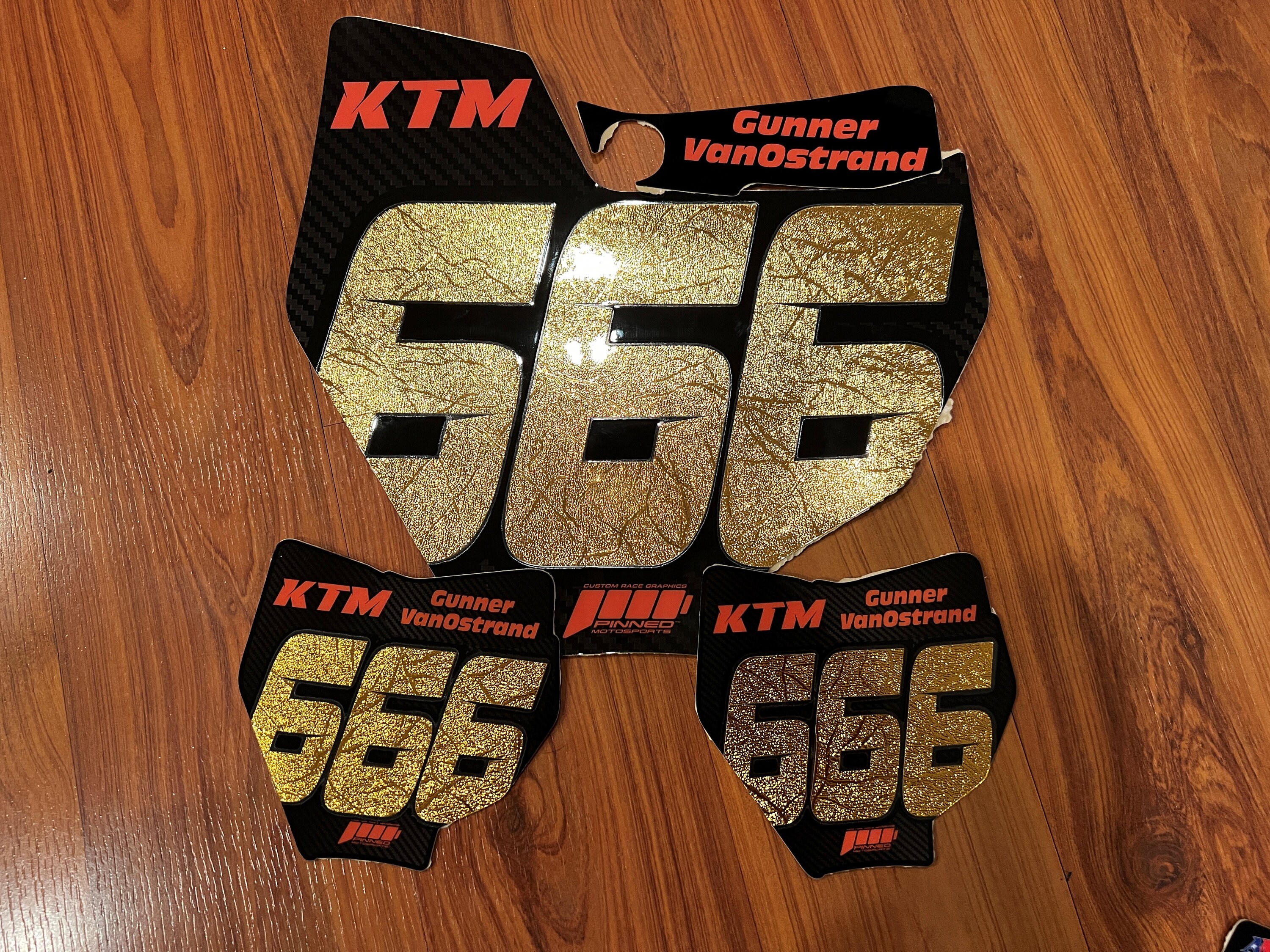 Custom Graphics Number Plate Custom Metallic Motocross Number Plate Decals: Personalized Size ...