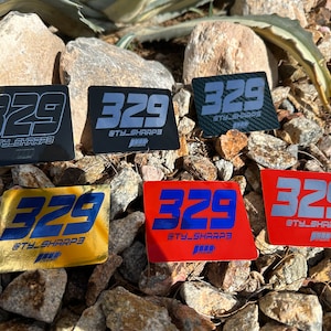 Décalcomanies chromées en couleur avec nom/chiffre carré, décalcomanies chromées pour moyeu, décalcomanies pour moyeu Bmx, décalcomanies chromées imperméables