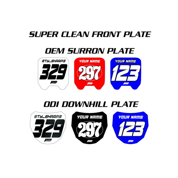 Odi Number Plate Sticker Etsy