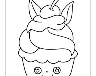 680 Collections Cute Coloring Pages Cupcake  Latest Free