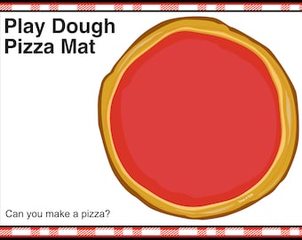 Pizza Play-dough Mat