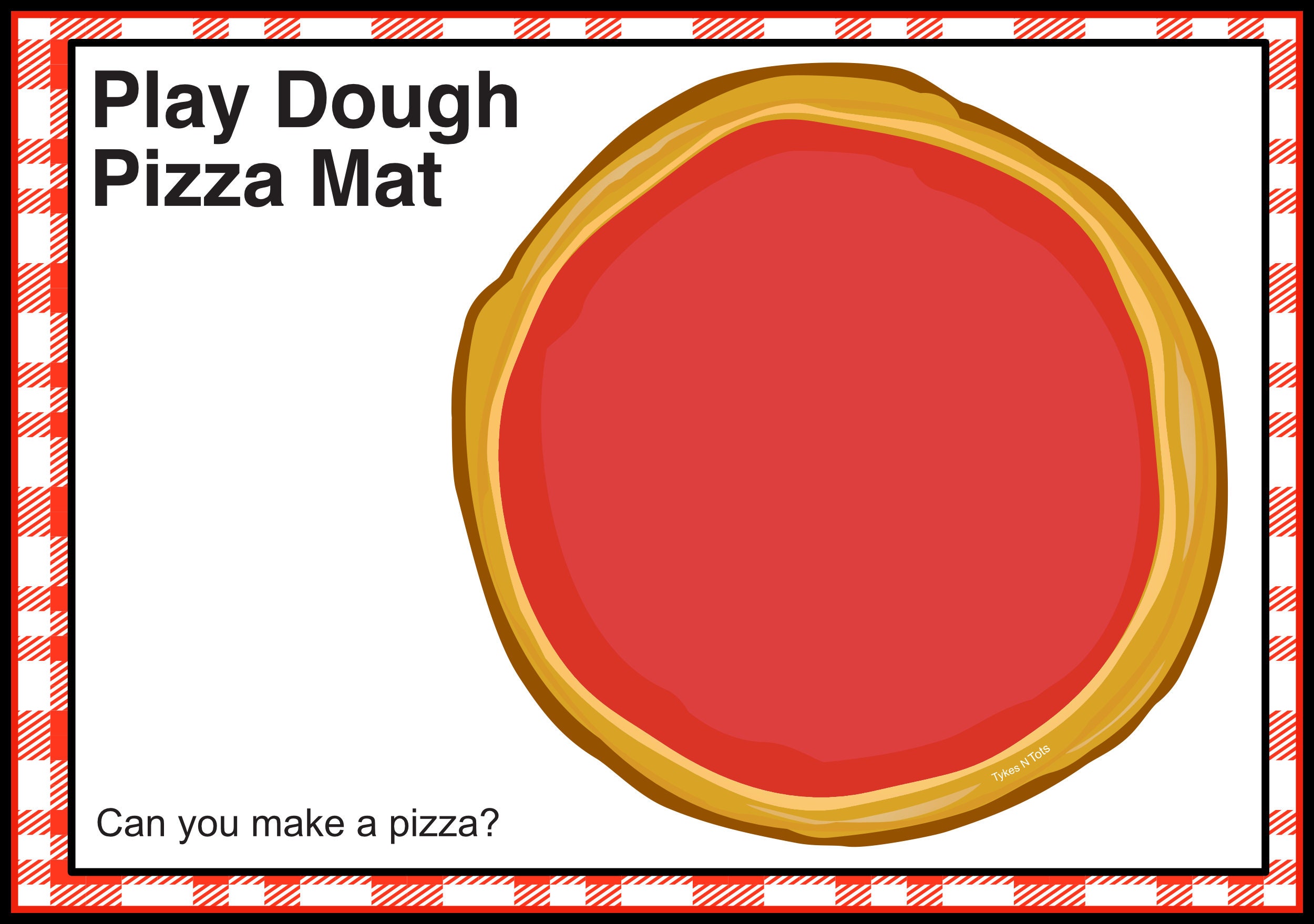Pizza Play-dough Mat
