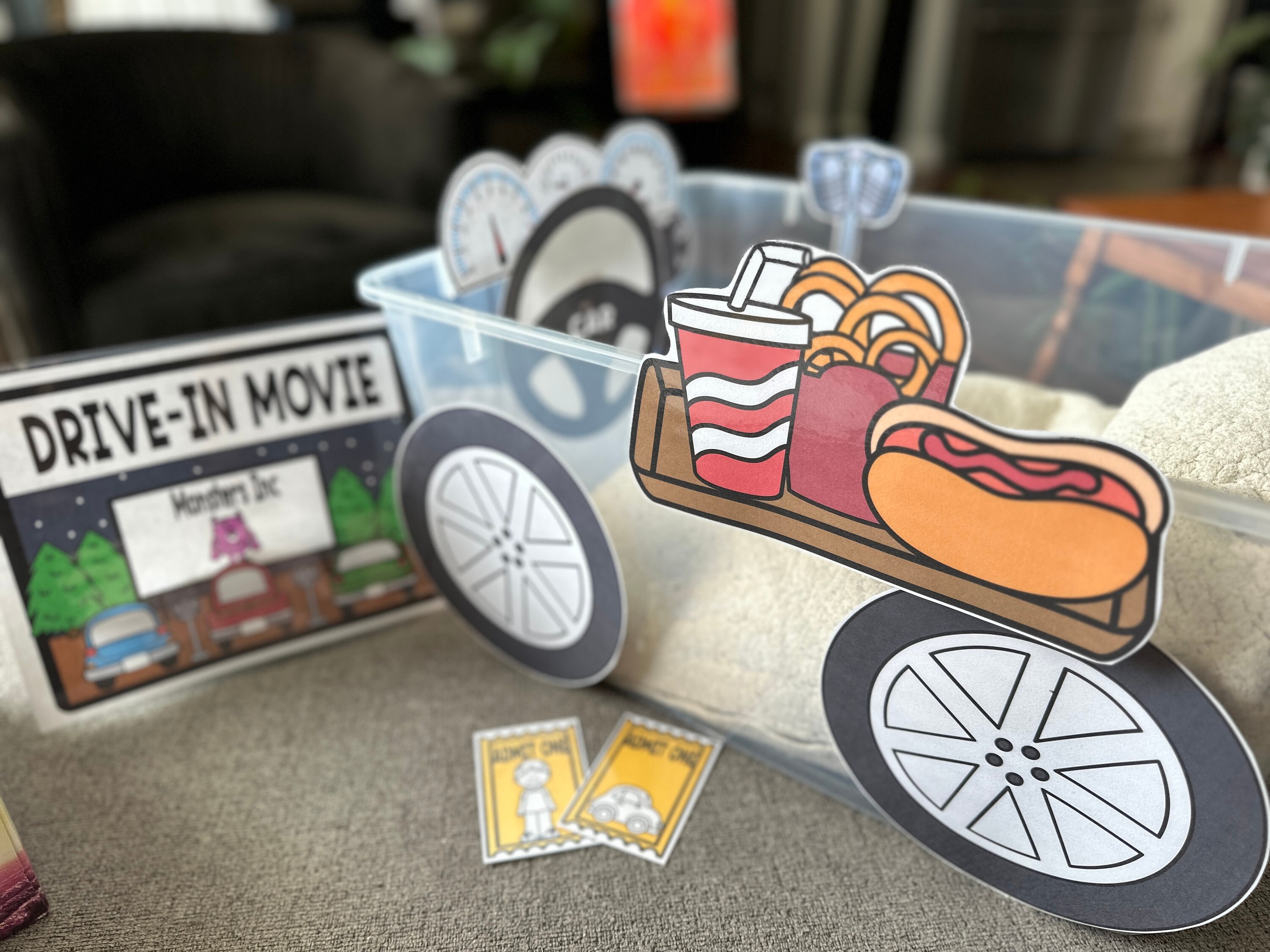Drive-in Movie Theatre Dramatic Play - Etsy
