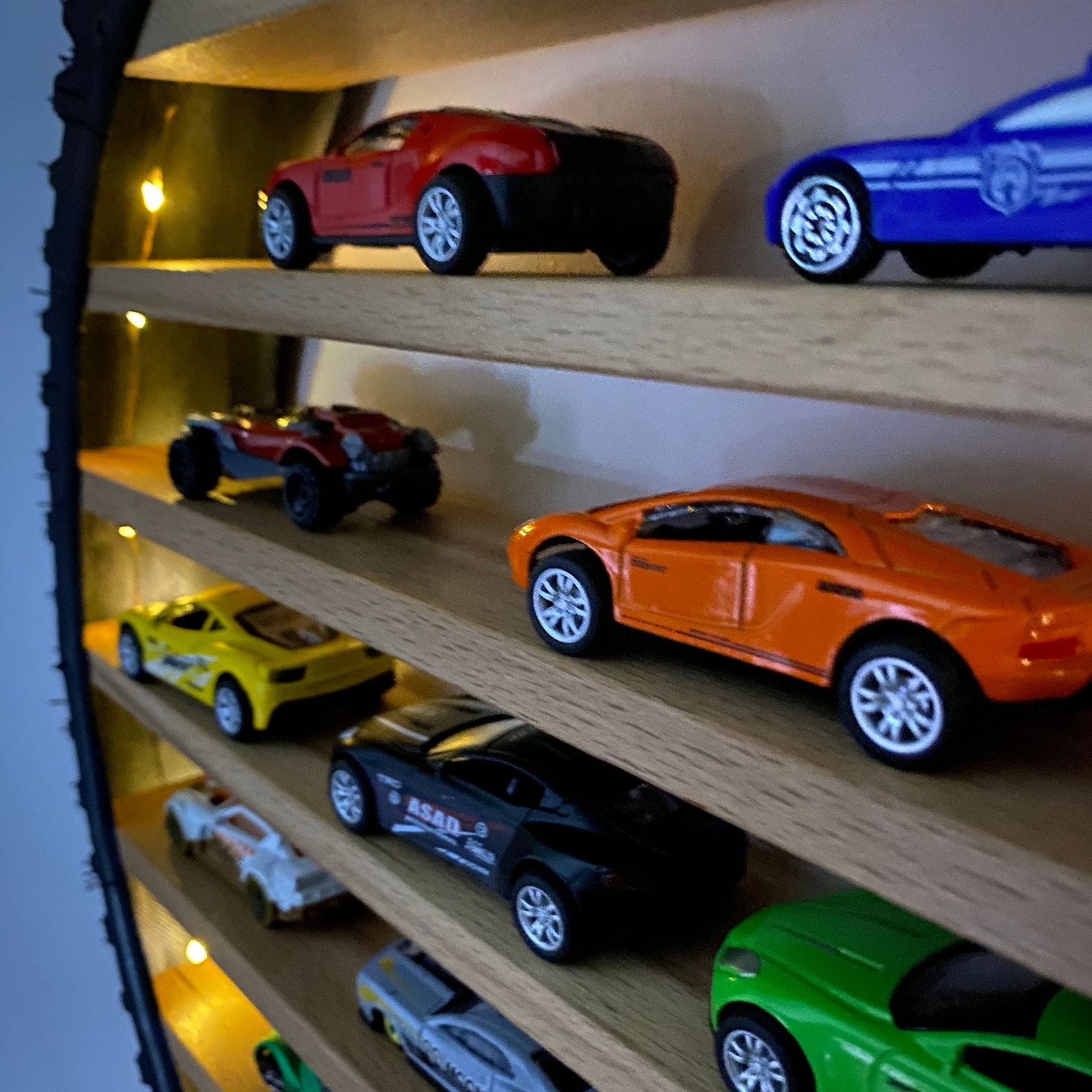 20 Tire Shelf Toy Car Display Matchbox Cars Car Etsy