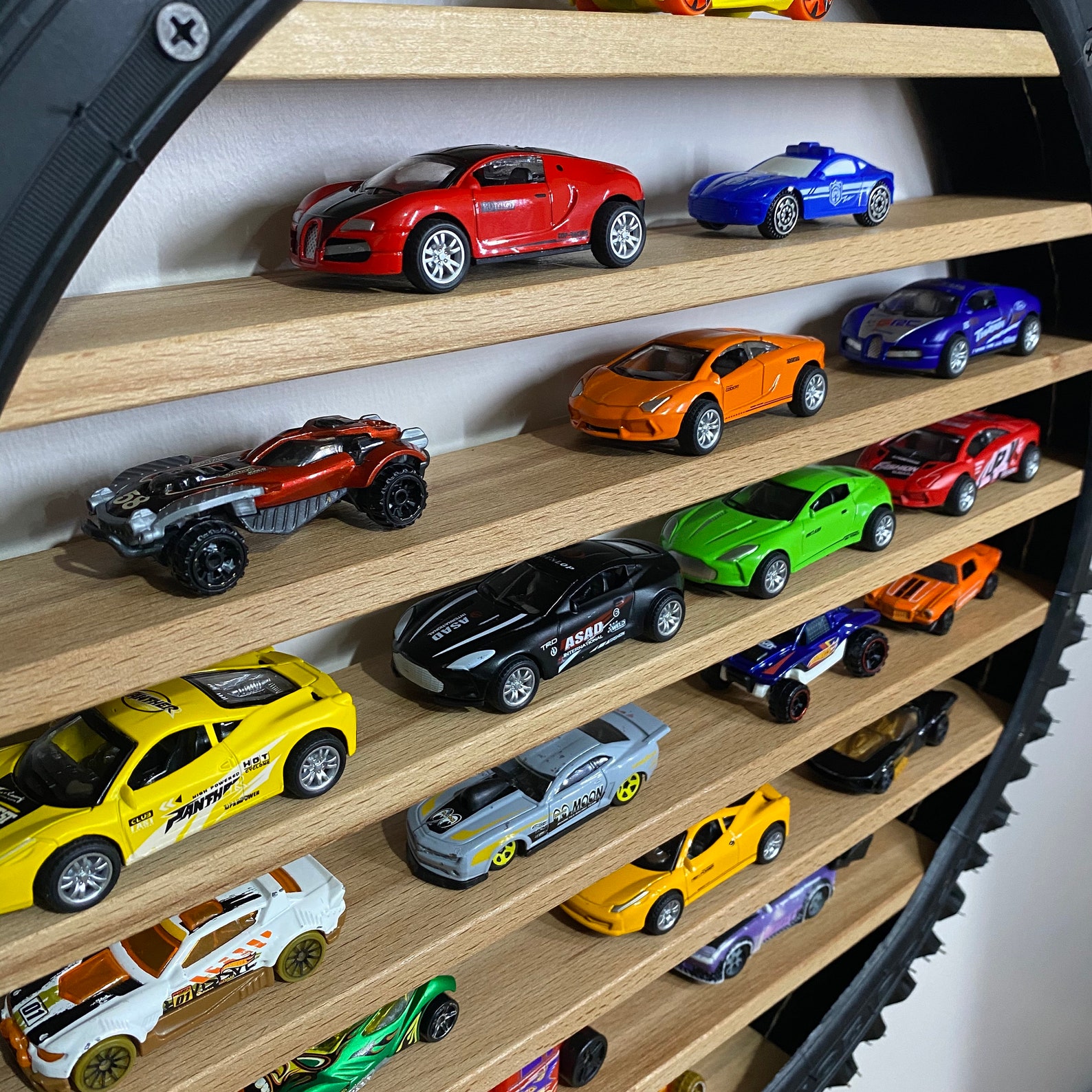 20 Tire Shelf Toy Car Display Matchbox Cars Car Etsy