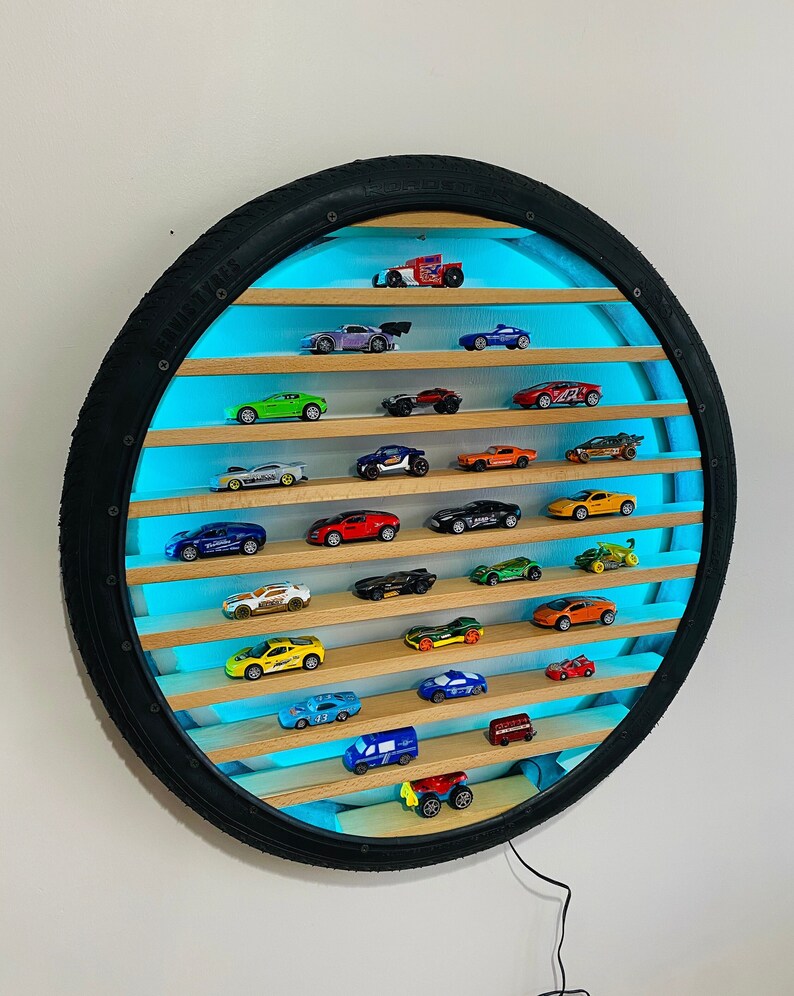 26 Toy Car Display Shelf Tire Shelf Car Display Wall Etsy