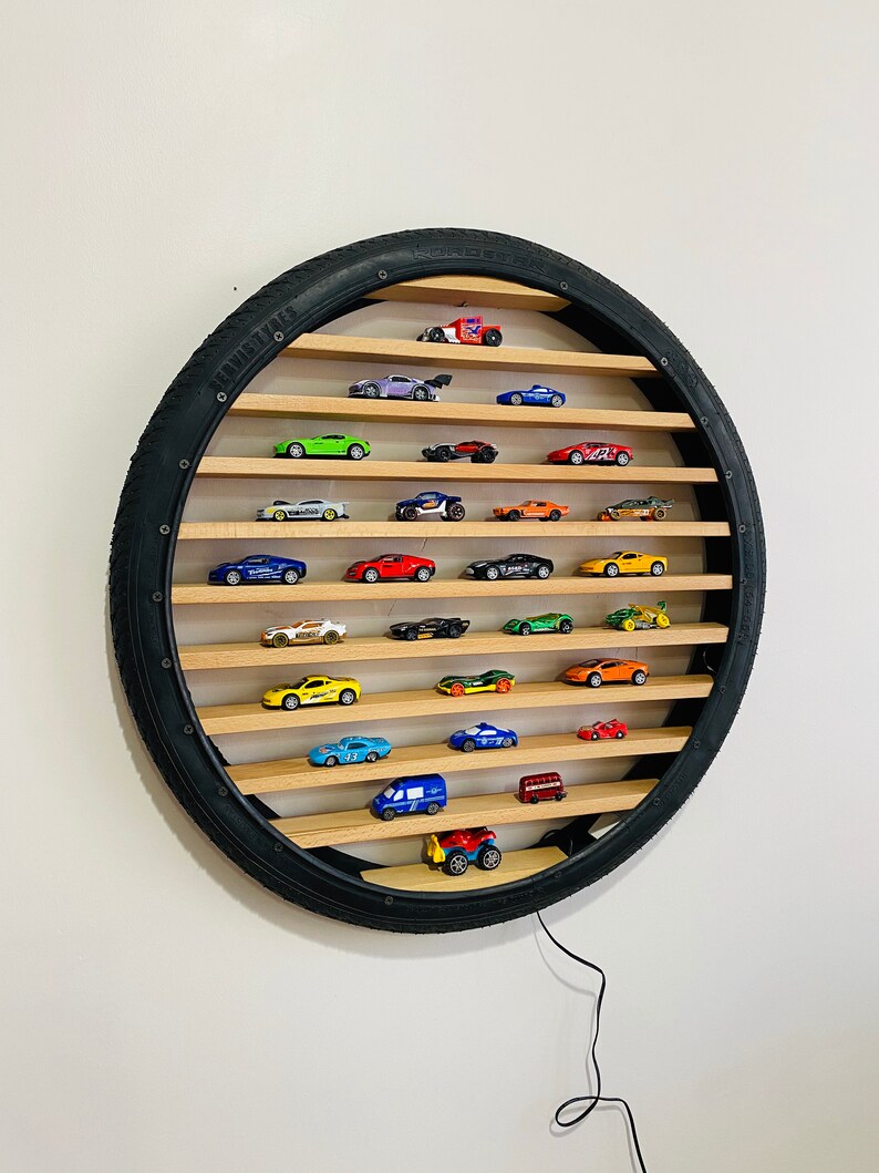 Matchbox Car Display Shelf Tire Shelf Original Cool Wheels Etsy