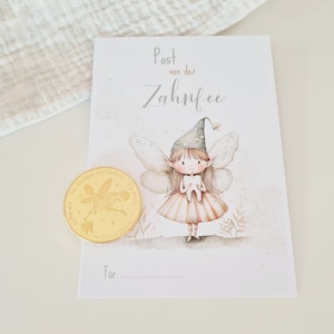 Zahnfee Brief, Zahnfee,  Zahnfee Münze, Zahnfee Geschenk, Zahndose, Milchzahndose, Milchzahndose mit name, Post von der Zahnfee, Zahnfeepost