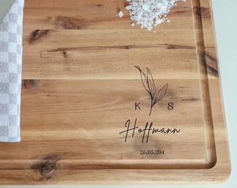 Hochzeitsgeschenk personalisiert, Geschenk Hochzeit, Hochzeit Geschenk, Schneidebrett, Schneidebrett personalisiert, Holzbrett