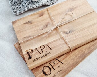 Dad gift, wooden board with engraving, wooden board dad, gift dad birthday, Father's Day, Father's Day gift, grandpa, cutting board