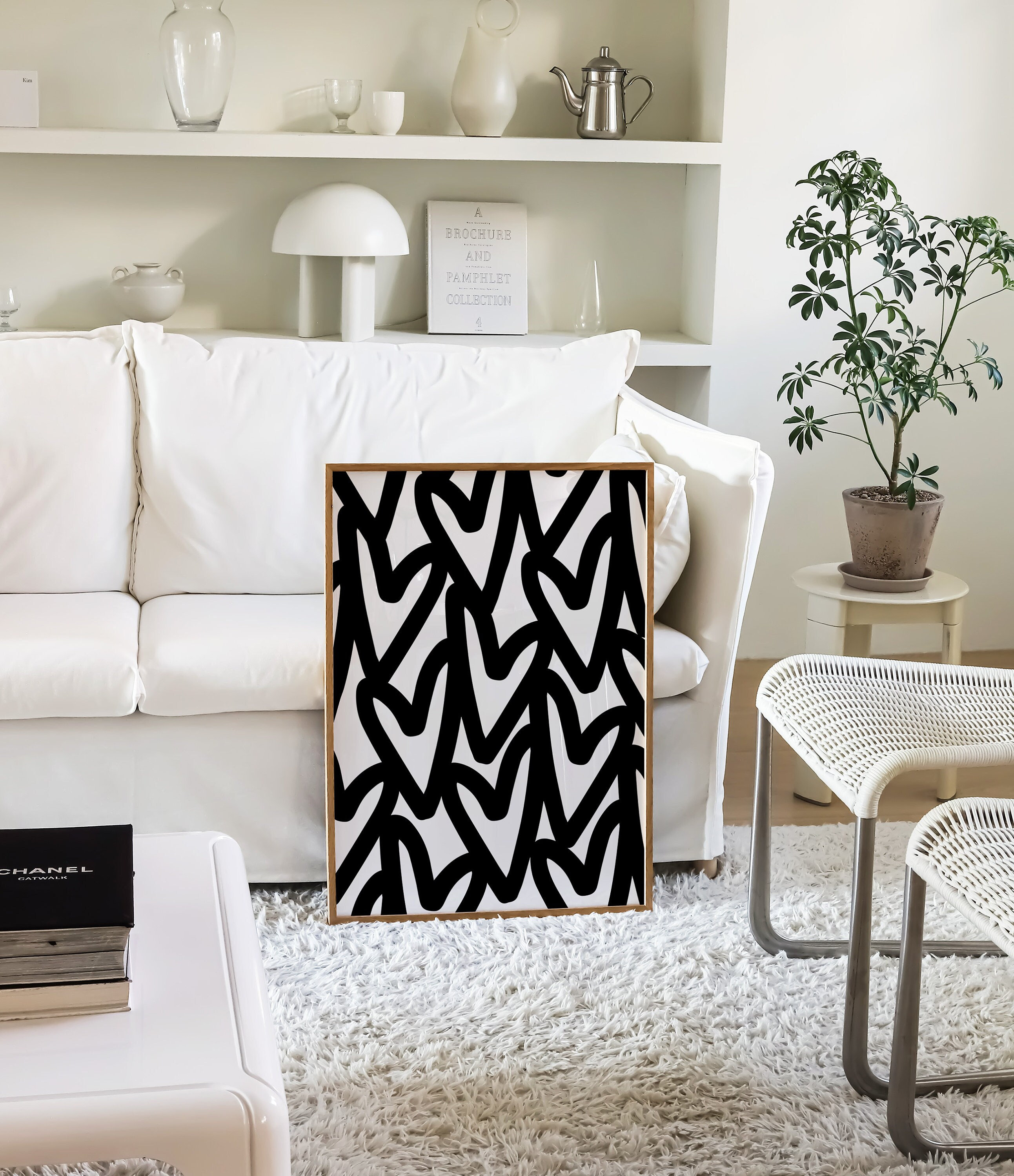Trendy Wall Art, Graffiti Hearts Aesthetic Bedroom Decor, Preppy Room Decor, Printable Girly Poster, Dorm Room Prints, Digital Prints