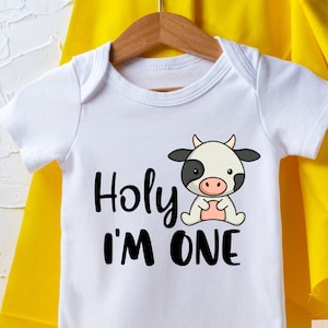 Holy Cow Im One SVG, Holy Cow I'm One Png, Digital Download, Digital ...