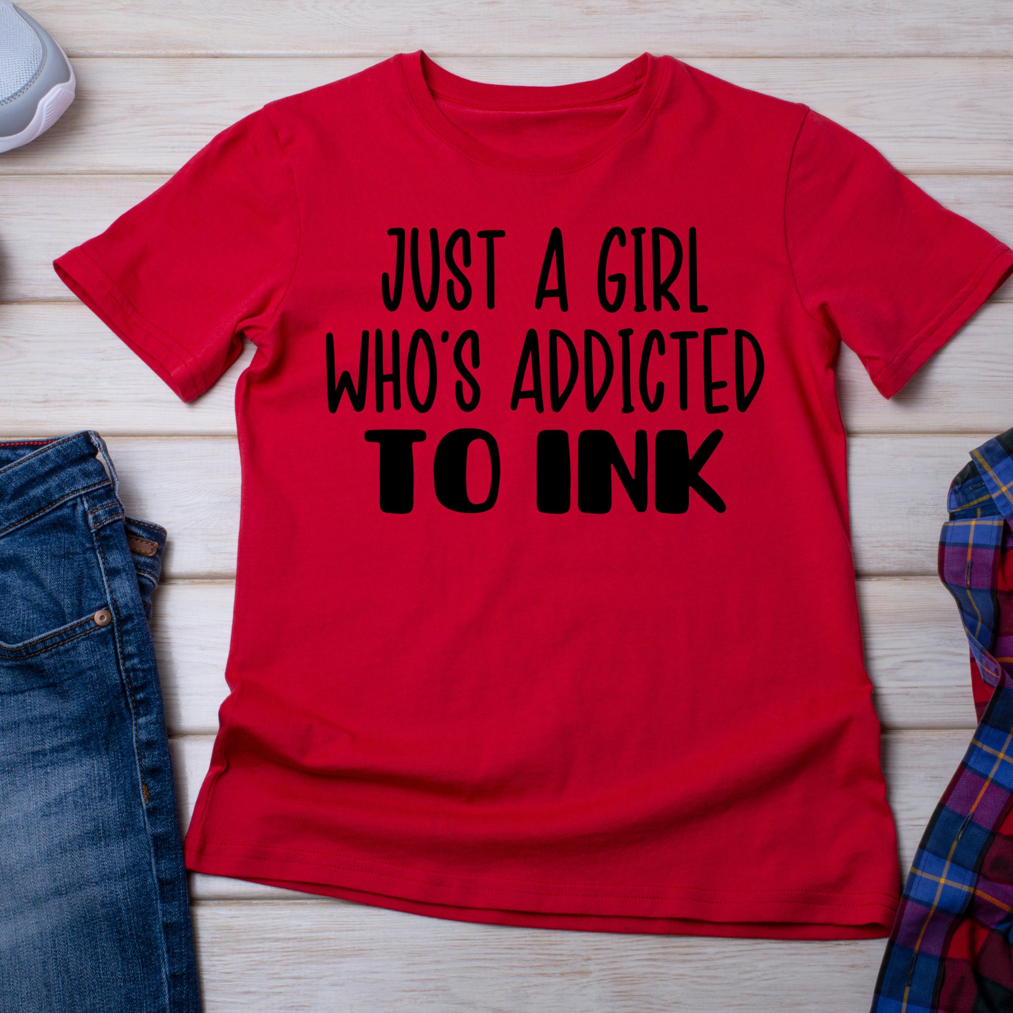 Svg Inkaddict Just A Girl Who's Addicted to Ink Svg, Tattoo Svg, Tattooist Digital ...