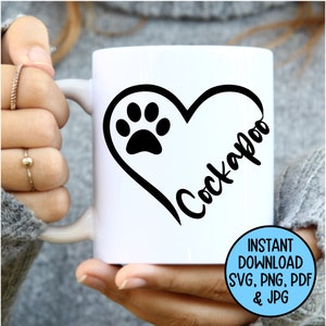 Cockapoo Svg, Cockapoo Mom Svg, Digital Files Svg, SVG Files, SVG Files ...