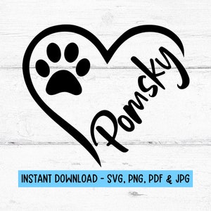 Pomsky svg, Pomsky mamá svg, archivos digitales svg, archivos SVG, archivos SVG para Cricut, Cricut SVG, Pomsky png, Pomsky mamá camiseta svg