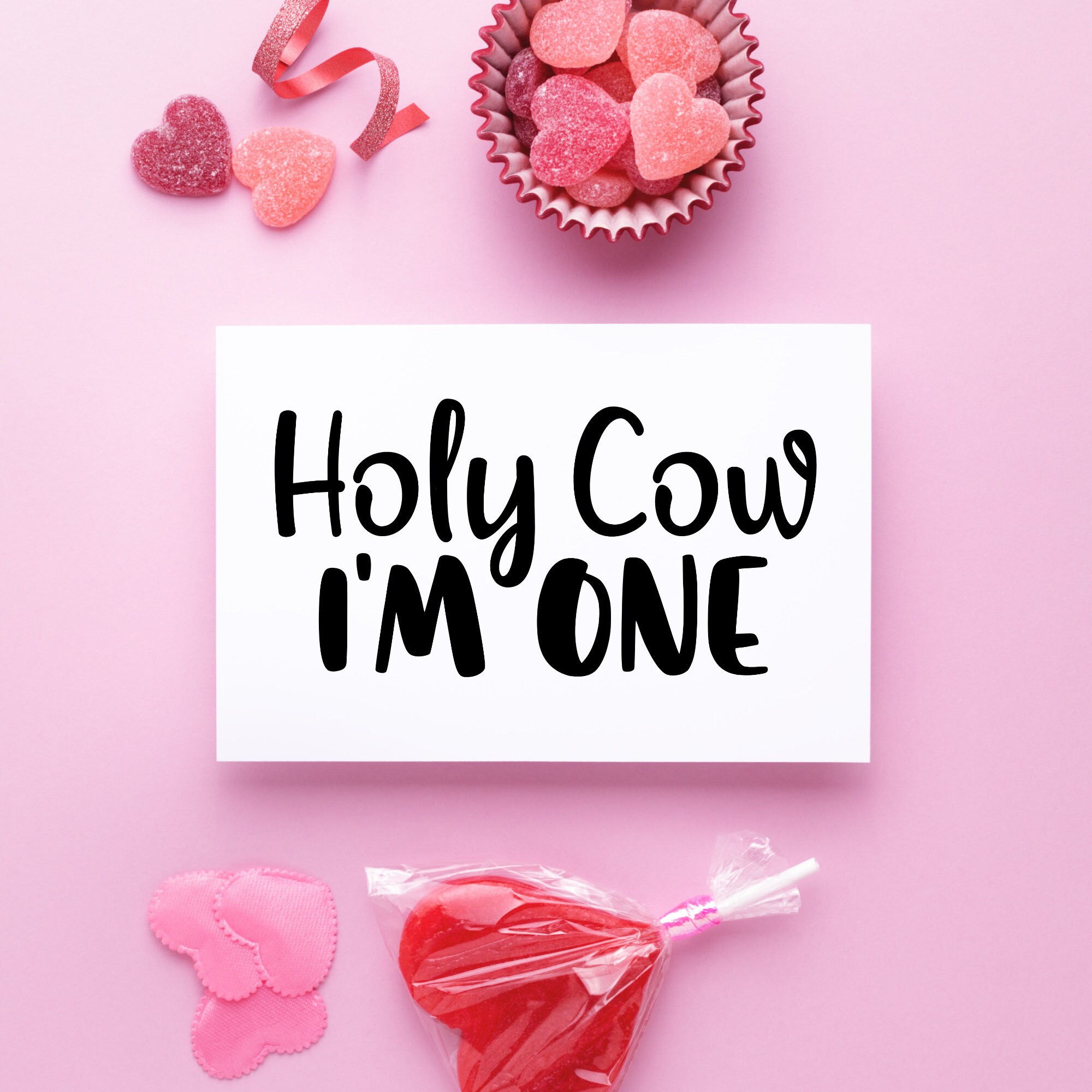 Holy Cow Im One SVG, Holy Cow I'm One Png, Digital Download, Digital ...