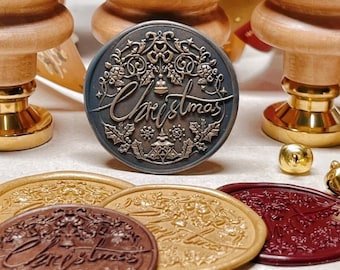 Christmas Wax Seal Stamp, new year Wax Stamp Seal, Wedding Seal, journal Wax Seals,Wax Stamp Cutsom,Wax Seal Stamp Kit