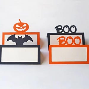 Halloween Pumpkim Place Cards,Halloween Tent Tags,Halloween Escort Cards,Halloween Food Tags,Party Decor