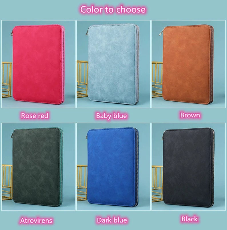 A5 Zipper Binder 6 Ring Binder PU Binder A5 Planner Binder Etsy UK