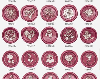 Rose Wax Seal Stamp, Flower Wedding Seal, beautiful gift sealing wax, Wax Seals, Wax Stamp Cutsom, Invitation Wax Seal Stamp Kit