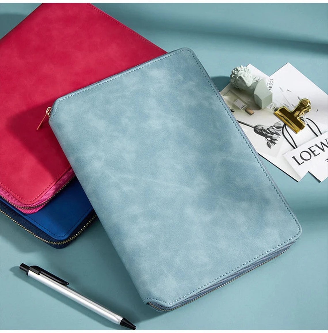 A5 Zipper Binder 6 Ring Binder PU Binder A5 Planner Binder Etsy