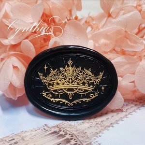 Crown lakzegelstempel, koningin lakzegelstempel, diamanten kroon bruiloft zegel, dagboek lakzegels, lakstempel cutsom, lakzegel stempel Kit