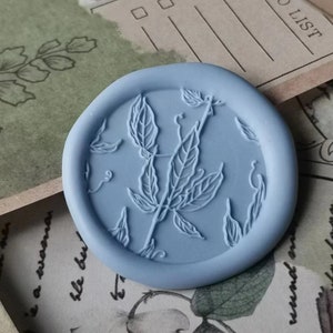 Carimbo de cera para tronco com folha, carimbo de casamento para plantas, carimbo de cera para festa, carimbo de cera para envelope, carimbo de cera Cutsom, kit de carimbo de cera para convite