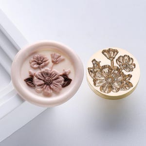 Lotus Blume Wachs Siegel Stempel, Hochzeit Blumen Siegel, Journal Wachs Siegel, Wachs Siegel Stempel Kit