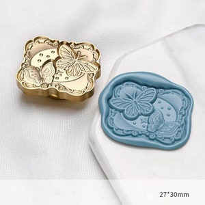 Vlinder lakzegelstempel, insecten lakzegel stempel, patroon bruiloft zegel, dagboek lakzegels, lakstempel cutsom, lakzegel stempel kit, lakzegel zegel