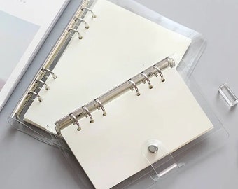 Clear Planner Binder, 3 size Planner Binder, Clear Diary Notebook,Document Organiser, Personalised Ring Binder,School Supplies