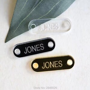 Étiquette faite main avec nom personnalisé, personnalisation acrylique miroir or, enseigne faite main, étiquettes cadeaux de mariage, étiquettes cadeaux pour baby shower