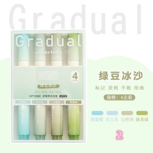 Cute Marker Pens, Sign Pen, Highlighter Pen, 4pcs, Cute Highlighter Pen ...